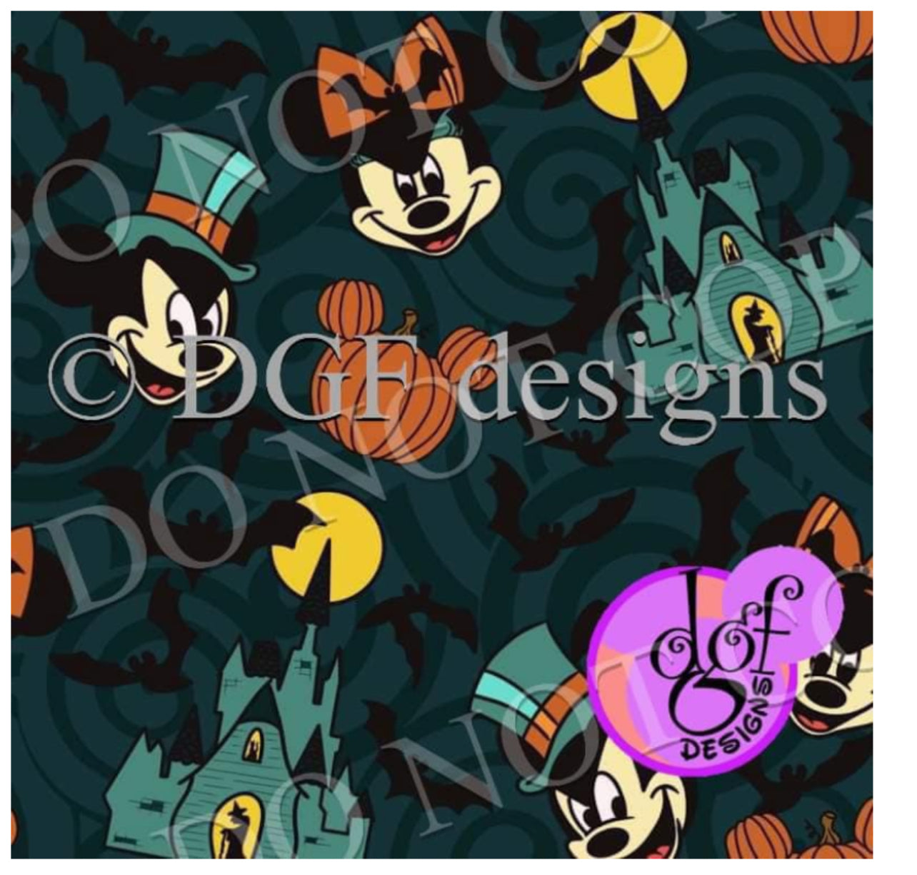 Halloween at Disney Skirts