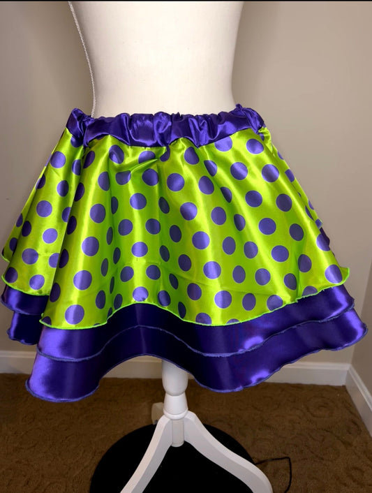 Purple Polka Dot Skirt