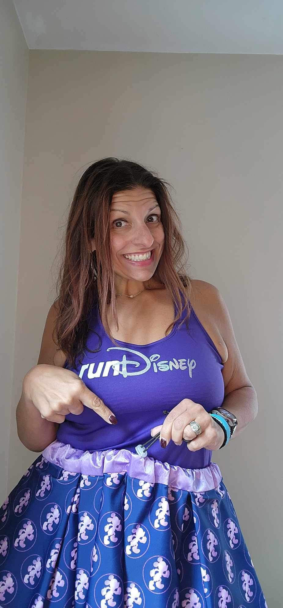 Purple Run with the Mouse Skirt