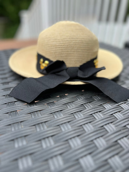 Straw Hat with ribbon