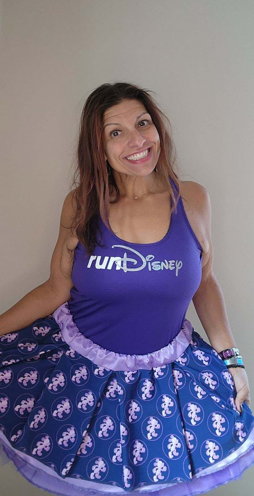 Purple Run with the Mouse Skirt