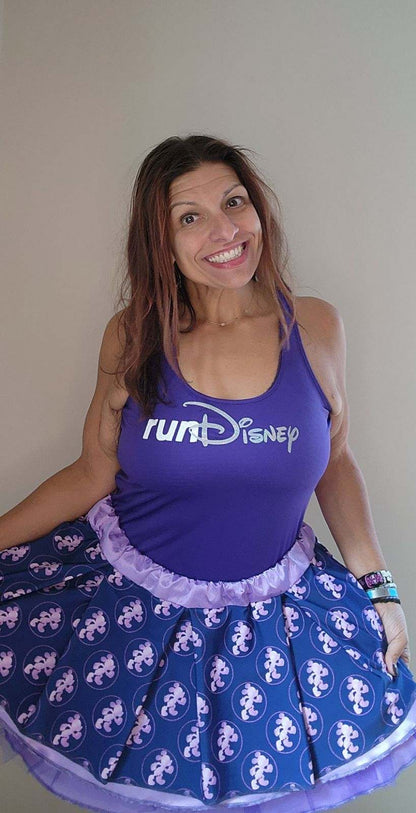 Purple Run with the Mouse Skirt