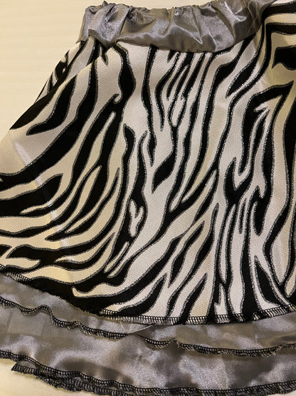 Zebra Striped Skirt