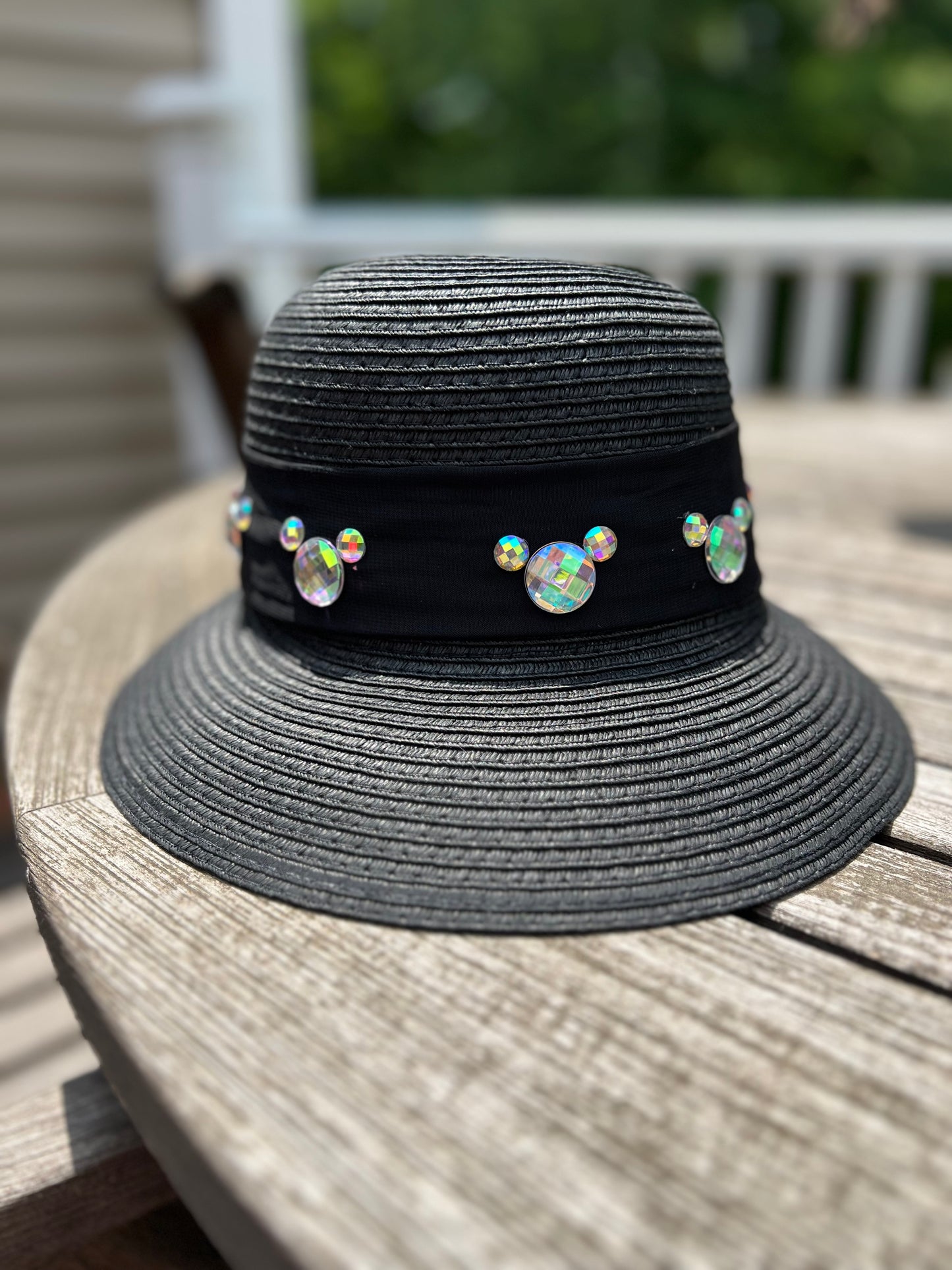 Bucket Straw Hat with small bow