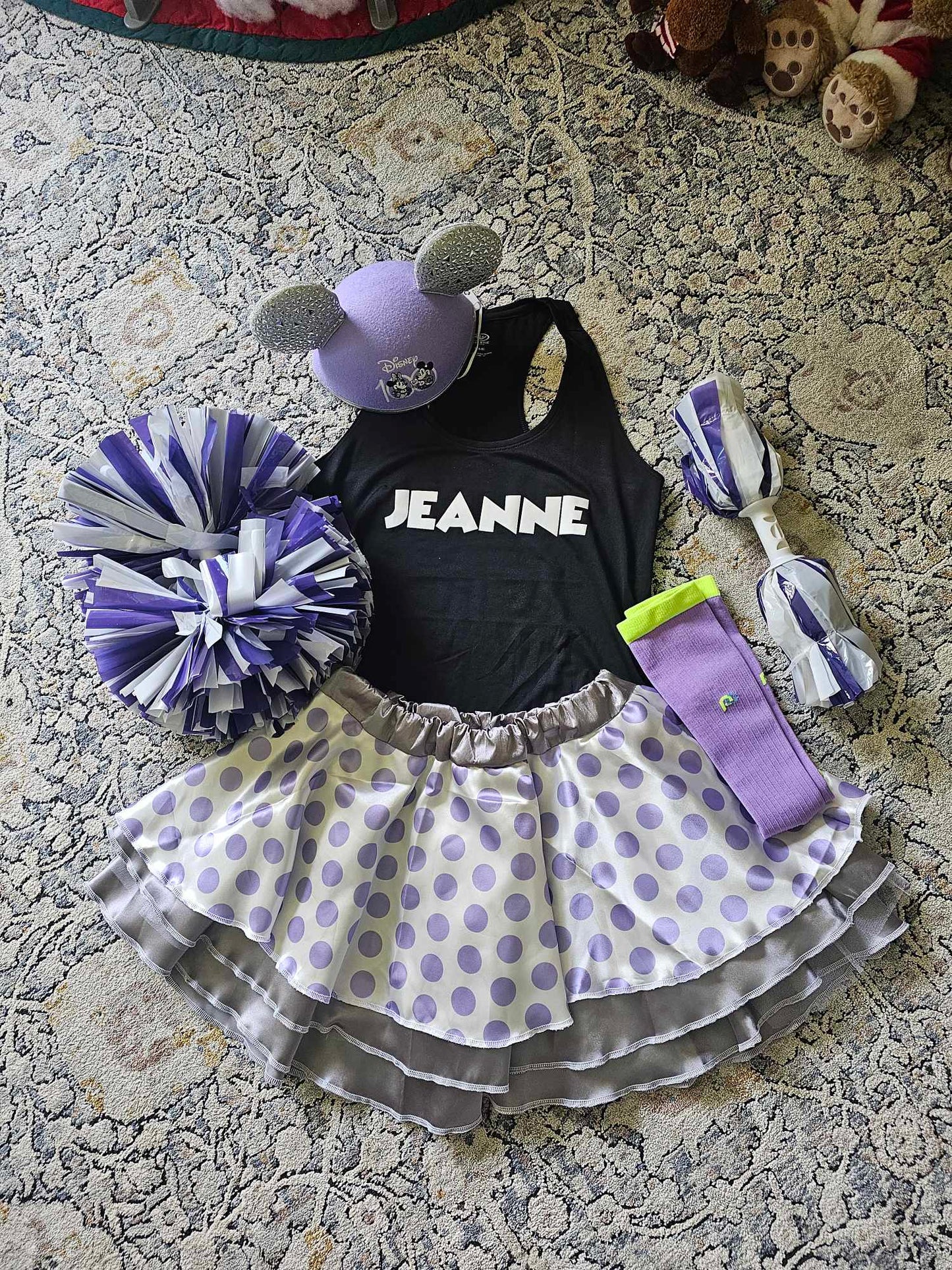 Lilac Polka Dot Skirt